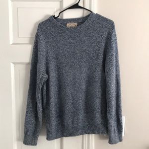 Blue knit sweater